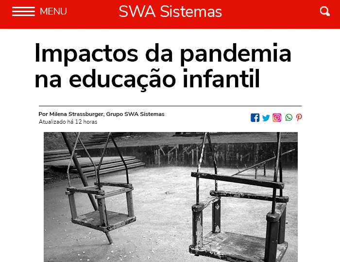 Impactos da pandemia na educação infantil – SWA Sistemas