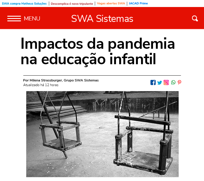 Impactos da pandemia na educação infantil – SWA Sistemas